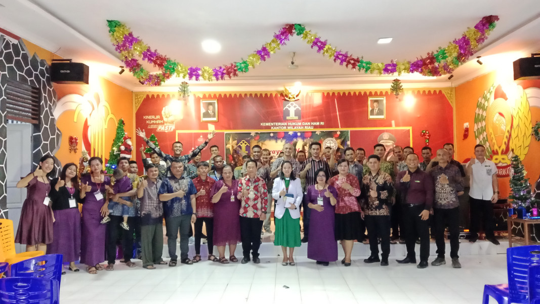 Keharmonisan dan Kedamaian Menyelimuti Perayaan Natal Di Lapas Kelas II A Tembilahan