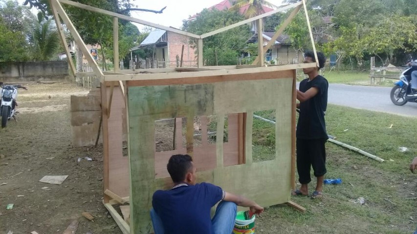 Rumah Adat Kuntu Siap Berlayar Dalam Event Sampan Hias Balimau Kasai di Kampar 