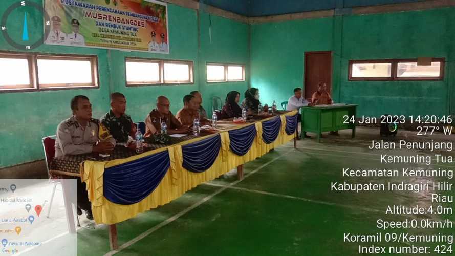 Babinsa Koramil 09/Komuning Ikuti Musyawarah Kerja Pemdes