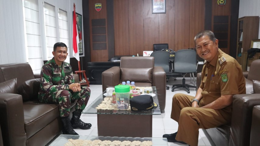 Letkol Inf Imir Faisal Sambut Kunjungan Wabup SU ke Kodim 0314/Inhil 