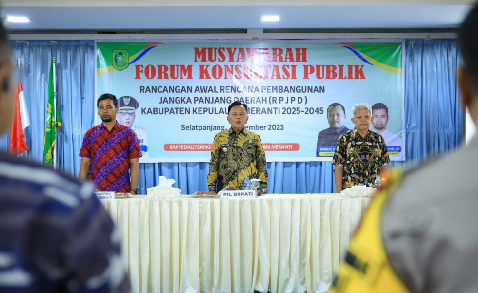 Pemkab Meranti Gelar Konsultasi Publik Rancangan Awal RPJPD 2025-2045