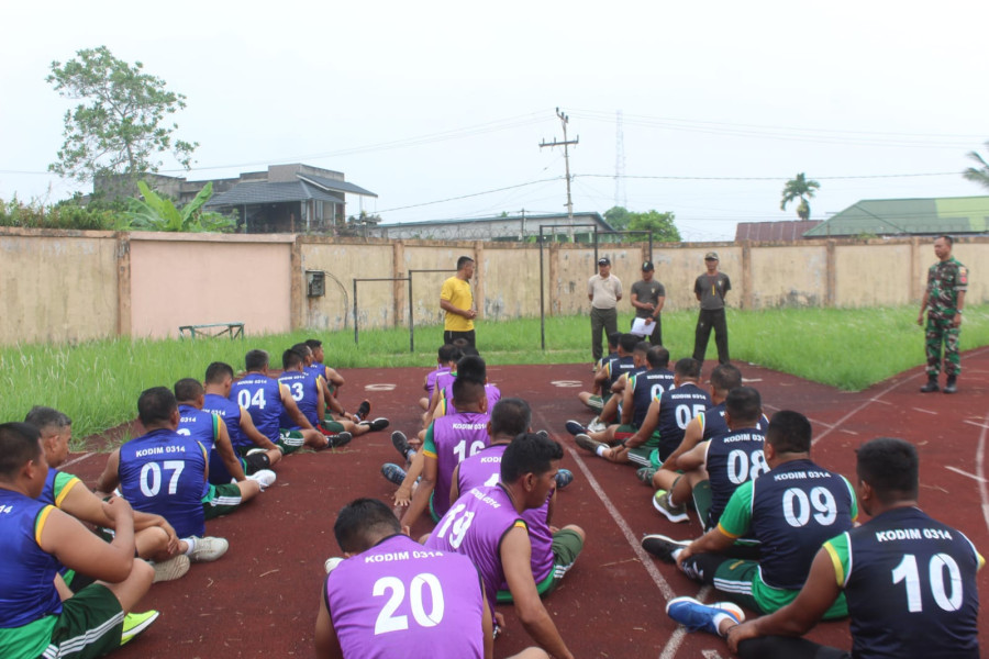 Uji Kemampuan Fisik, Ratusan Prajurit Kodim 0314/Inhil Ikuti Tes Garjas