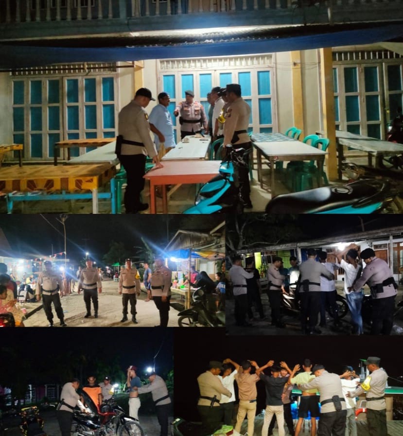 Antisipasi Tindak Kejahatan, Personil Polsek Gaung Giat Laksanakan KRYD