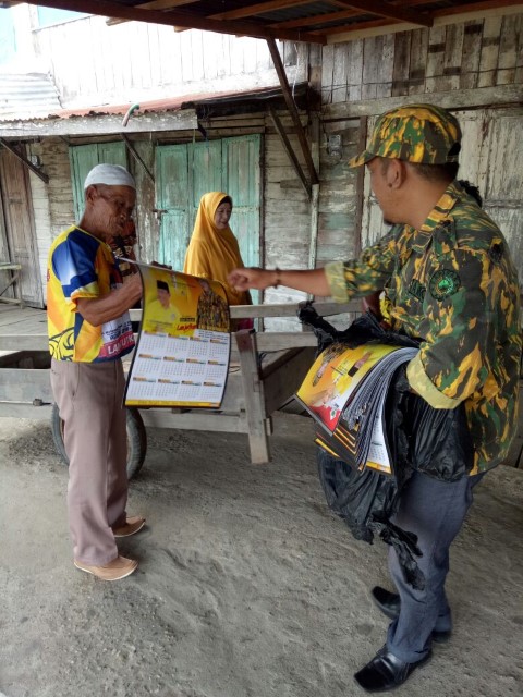 Bergerak di Lapangan, AMPG Inhil Terus Kampanyekan Paslon Andi Rachman-Suyatno dan Wardan-SU