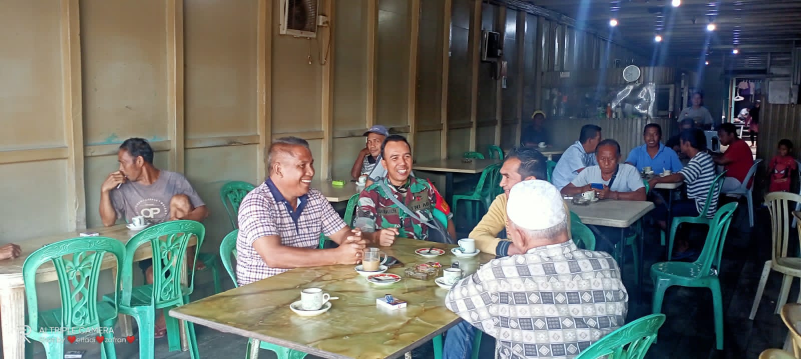 Bersilaturahmi Antar Babinsa Koramil 04/Kuindra Dengan Toga, Todat dan Tomas