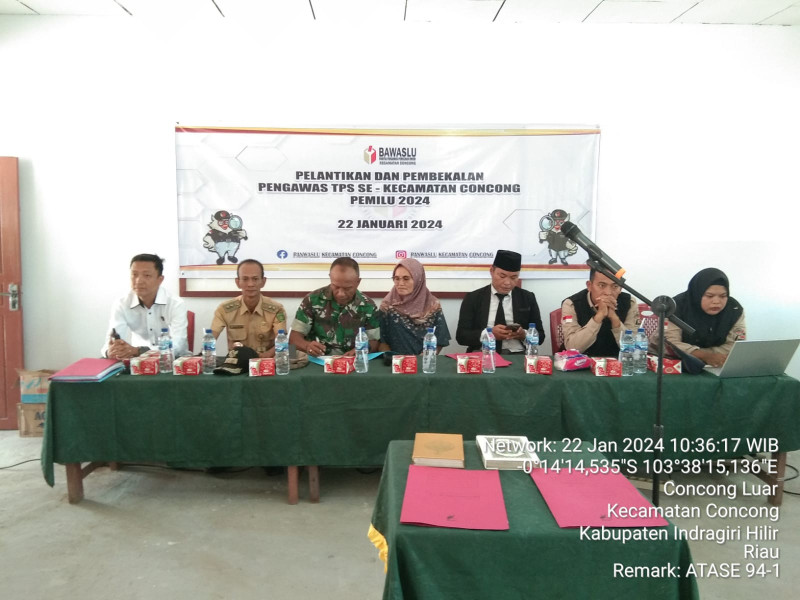 Danramil 04/Kuindra Mengikuti Pelantikan TPS Concong Luar