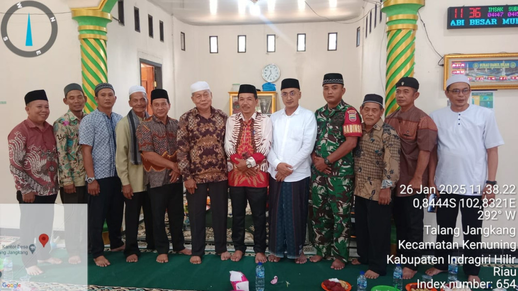 Babinsa Koramil 09/Kemuning Hadiri Peringatan Isra Mi'raj Nabi Muhammad SAW di Desa Talang Jangkang