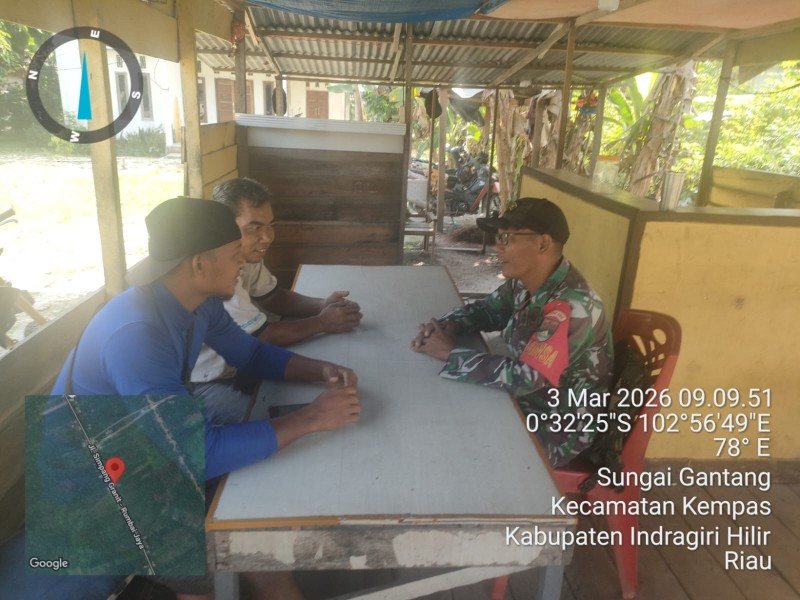 Via Komsos, Babinsa Koramil 03/Tpl Pererat Hubungan Silaturahmi dan Kebersamaan dengan Warga Binaan