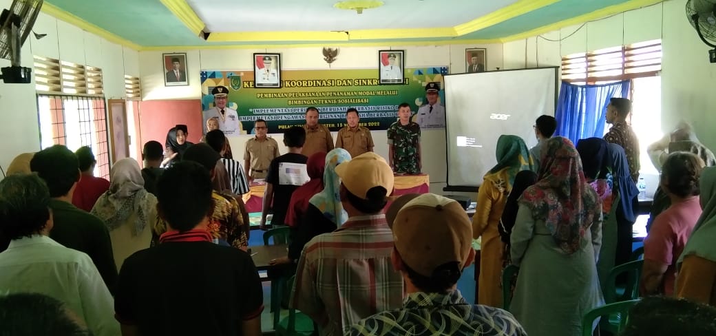 Kegiatan Bimtek Dalam Sosialisasi Bagi Pelaku Usaha Diikuti Oleh Danramil 07/Reteh