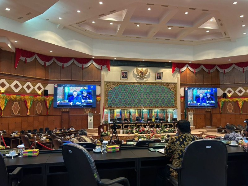 DPRD Riau Gelar Paripurna Terkait Pembukaan Penyampaian Sidang II Tahun 2024
