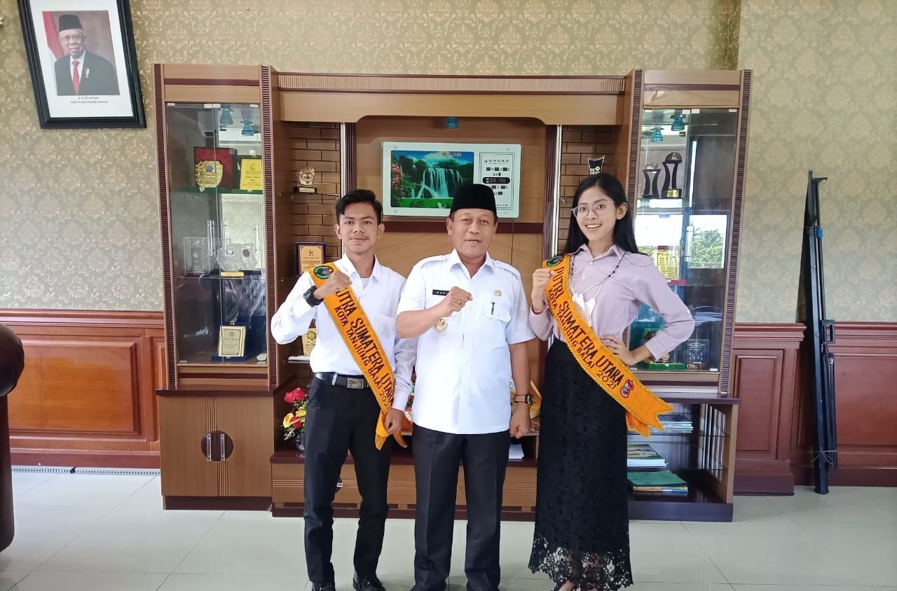 H Waris Tholib Terima Kunjungan Putra-Putri Sumut 2021 Asal Kota Tanjungbalai