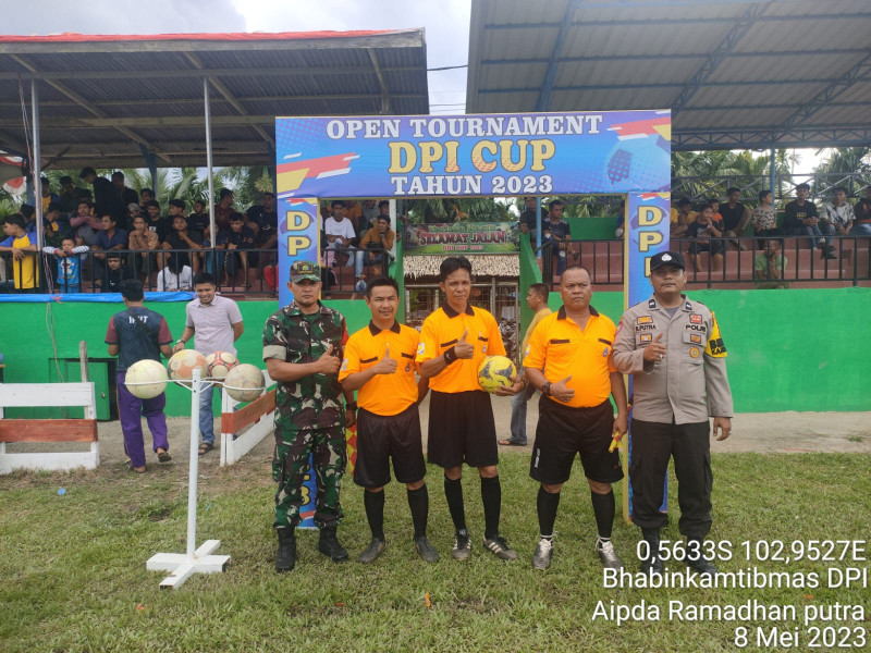 Babinsa Koramil 03/TPL Hadiri Pembukaan Open Turnamen DPI Cup Tahun 2023