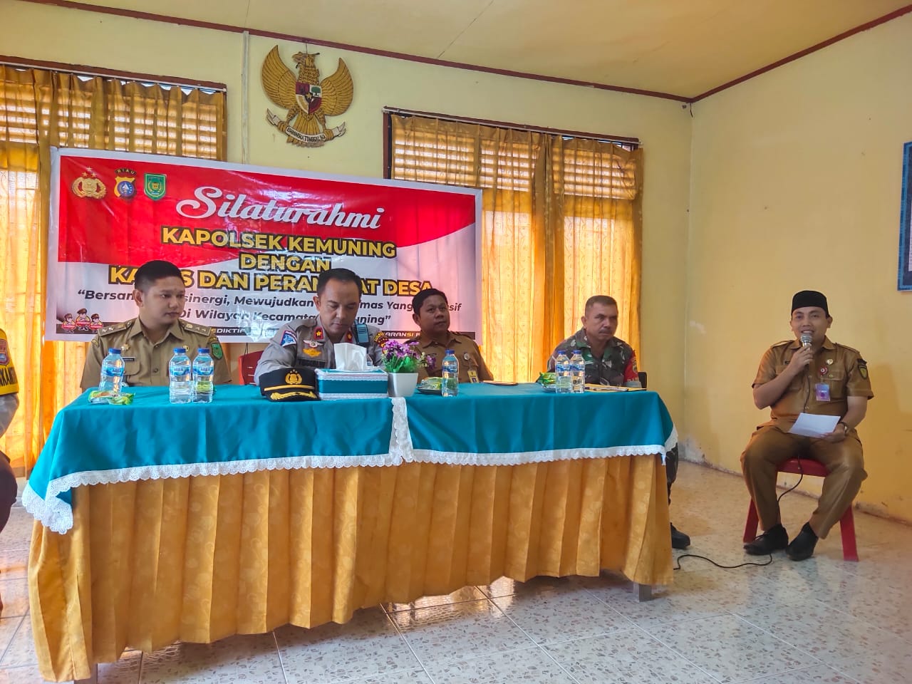 Polsek Kemuning Polres Inhil Polda Riau Temu Ramah dengan Lurah dan Masyarakat Selensen