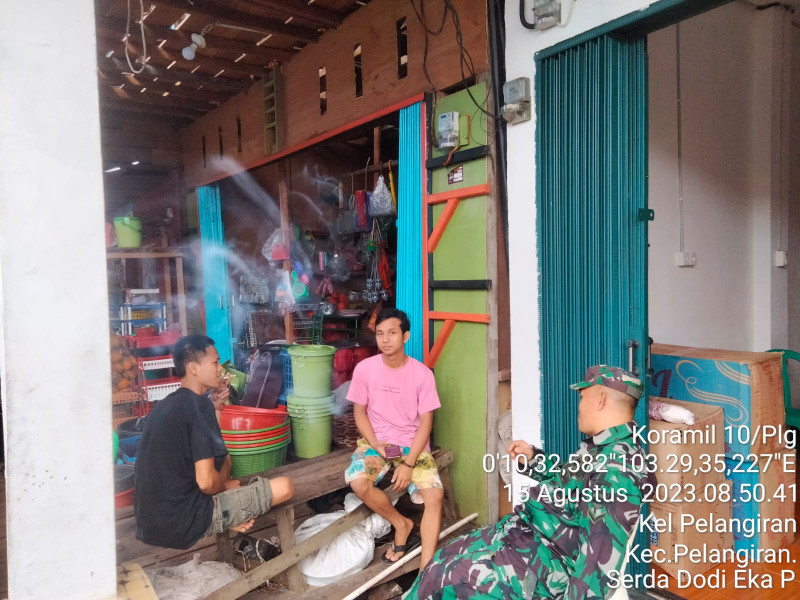 Koramil 10/Pelangiran Himbau Pemuda Agar Tidak Terpengaruh Terhadap Lingkungan