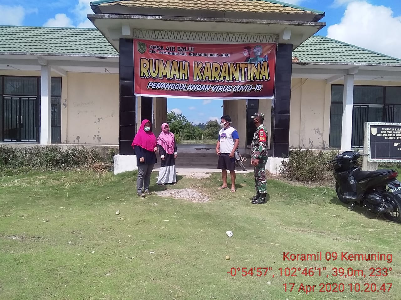 Serda Ramadhan Lakukan Pemantauan Posko Siaga dan Rumah Karantina Covid-19 di Desa Air Balui