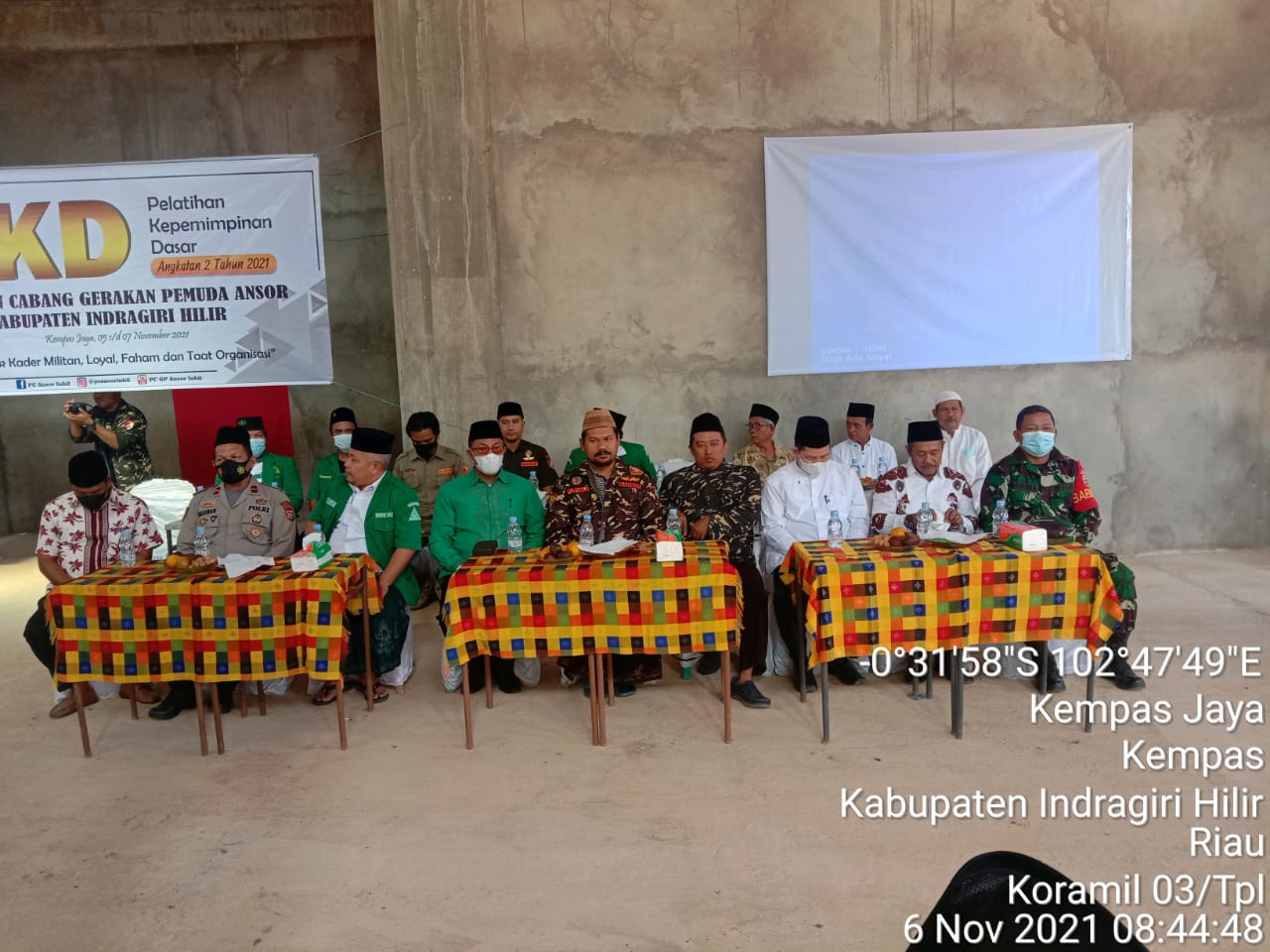 Babinsa 03/Tempuling Pelatihan Kepimpinan Dasar GP Ansor Angkatan ll Tahun 2021