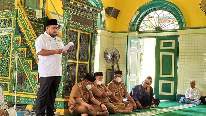 Pemko Tanjungbalai Hadiri Satu Ramadhan Pengurus Kenaziran Masjid Raya Sultan Ahmadsyah