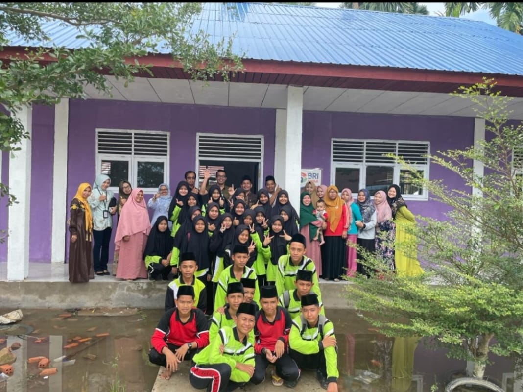 BRI Peduli, Renovasi MTs Nurul Huda Desa Kotabaru Seberida 