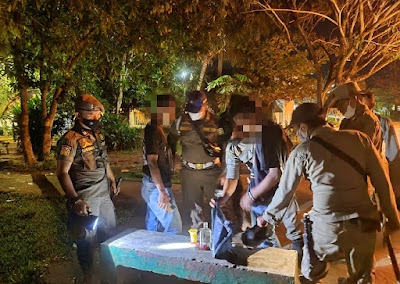 2 Pemuda yang Sedang Mengkonsumsi Miras Diamankan Tim URC Satpol PP Inhil