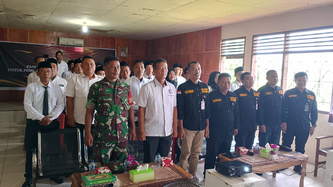 Danramil 09/Kmg Hadiri Pelantikan dan Bimtek PPS Kecamatan Kemuning