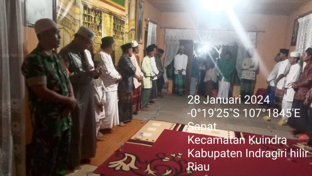Koramil 04/Kuindra Bersama Masyarakat Terus Berupaya Untuk Jaga Hubungan Baik