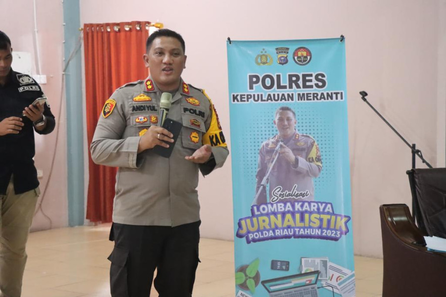 Silaturahmi Forkopimda, Kapolres Kepulauan Meranti Ajak Wartawan Ikut Lomba Jurnalistik Polda Riau