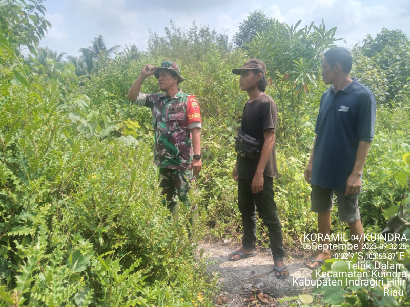 Babinsa Koramil 04/Kuindra Patroli Rutin Guna Untuk Kenyamanan Lingkungan