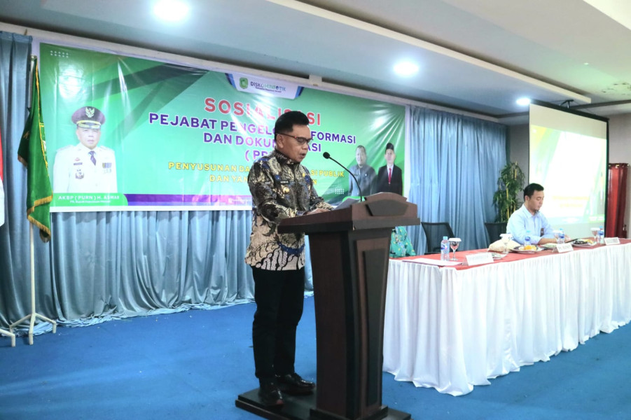 Tingkatkan Keterbukaan Informasi Publik, Diskominfotik Gelar Sosialisasi Pengelolaan Informasi