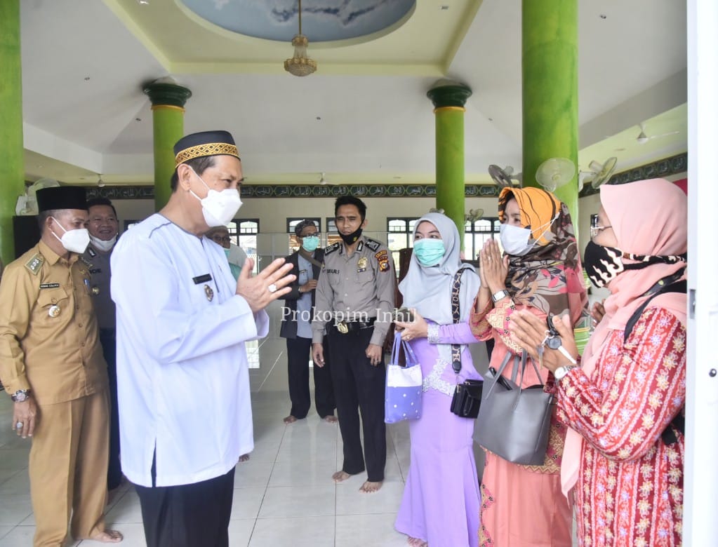 Wabup Inhil Laksanakan Safari Ramadhan di Mesjid Desa Pulau Palas