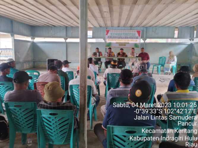 Danramil 09/Kemuning Bentuk Panitia Pilkades Desa Sencalang