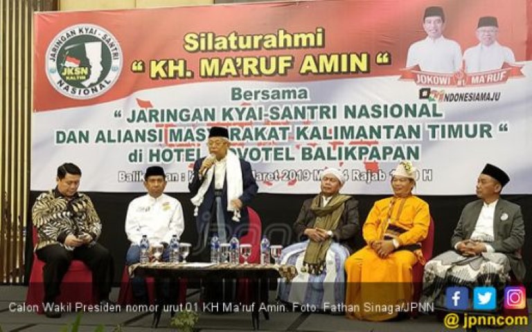 KH Ma'ruf Amin: Rugi, Jika Tak Pilih Jokowi Lagi