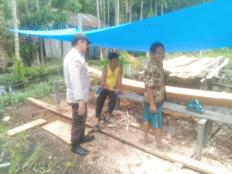 Himbauan Kamtibmas, Bhabinkamtibmas Desa Simpang Gaung Aipda Safrizal Zufri Laksanakan Giat Sambang Warga Binaan