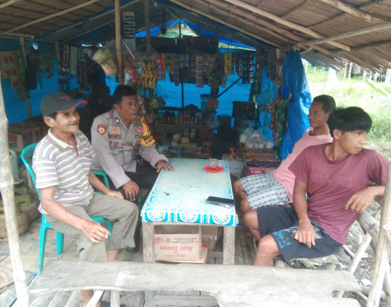 Giat Sosialisasi dan Himbauan Pemilu Damai 2024 di Wilkum Polsek Gaung Dalam Rangka Ops Mantap Brata Lancang Kuning Tahun 2024