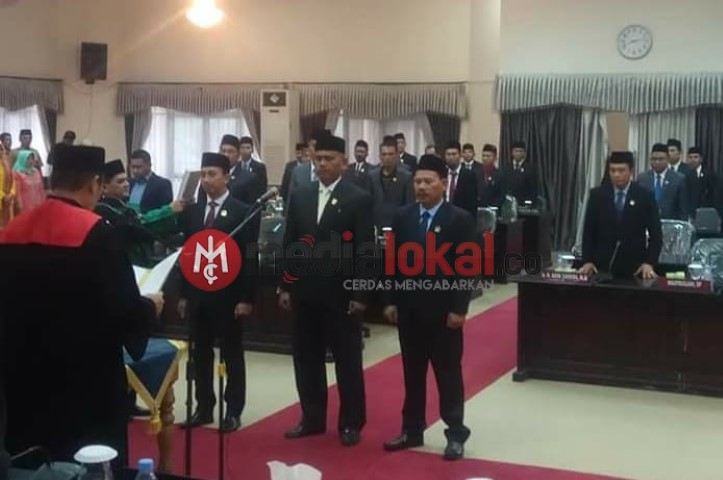Resmi, Tiga Pimpinan Defenitip DPRD Inhu Telah Dilantik
