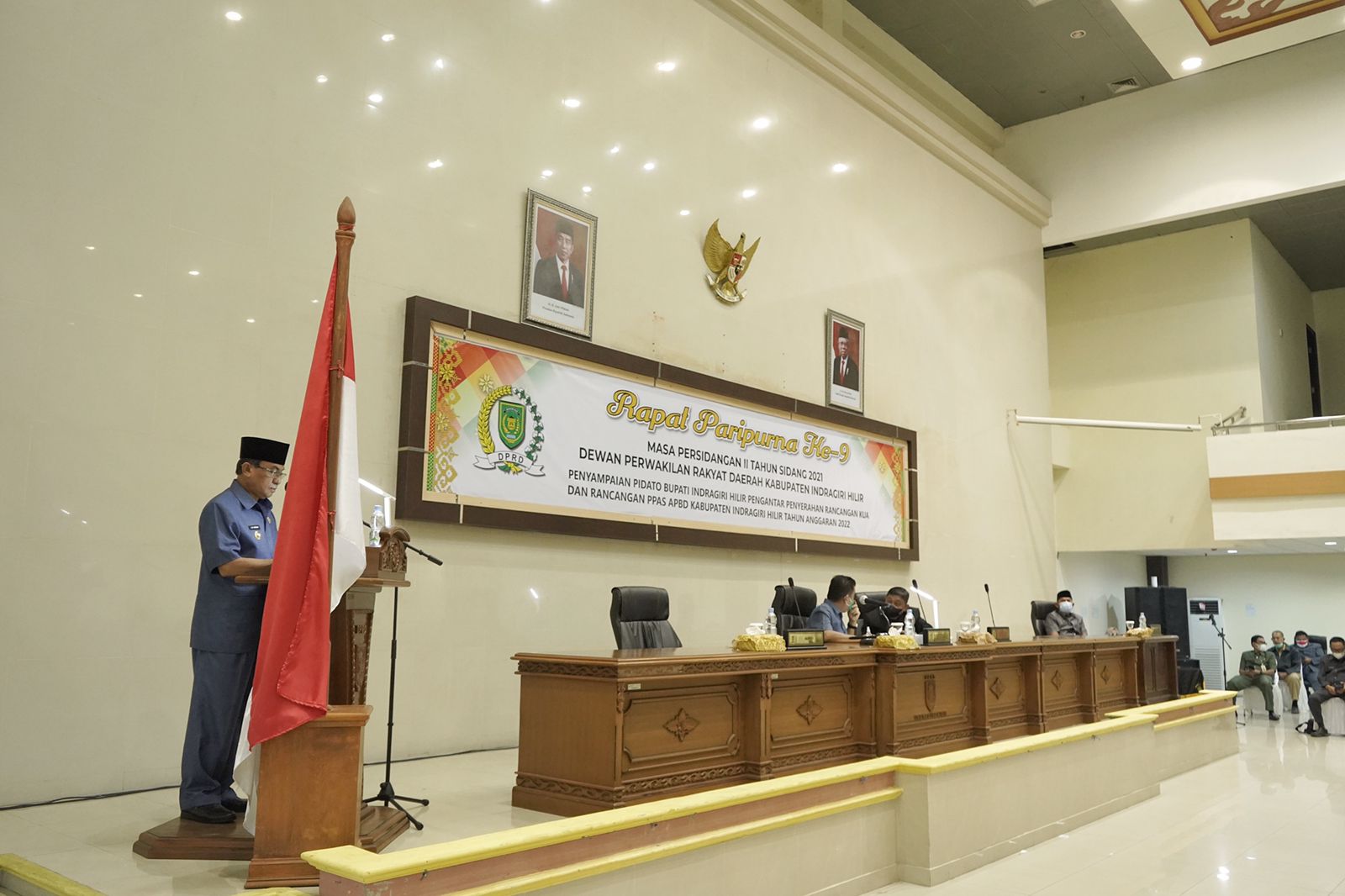 DPRD Inhil Laksanakan Rapat Paripurna Pembahasan KUA, PPAS, dan APBD Inhil 2022