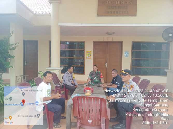 Lakukan Komsos, Babinsa 03/Tpl Bersama Bhabinkamtibmas Sambangi Warga Binaan