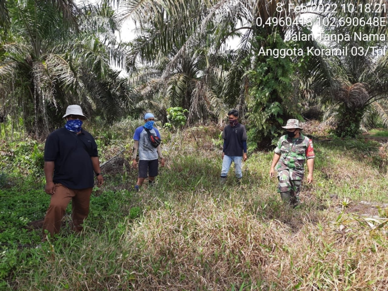 Patroli dan Sosialisasi Karlahut Rutin di Laksanakan Babinsa Koramil 03/ Tempuling