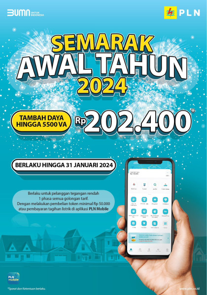 Banyak Diminati Pelanggan, PLN Kembali Gelar Promo Tambah Daya Listrik Hanya Rp202.400 Sampai Dengan Daya 5.500 VA