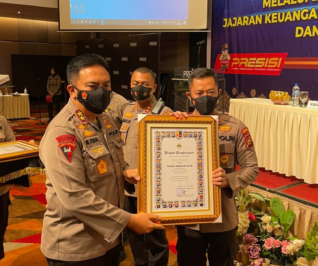 Polres Inhil Raih Penghargaan IKPA Terbaik III