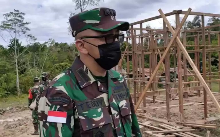 Aster Kasdam XVII/Cenderawasih Tinjau Lokasi TMMD Ke-110 Kodim 1711/BVD di Distrik Kawagit
