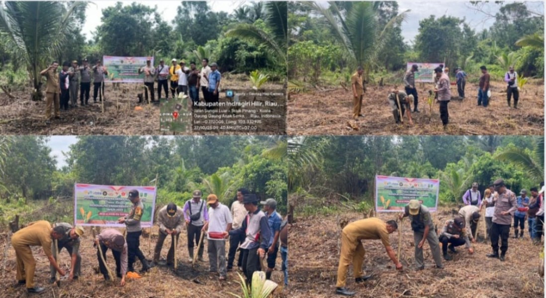 Penanaman Jagung di Desa Teluk Pantaian: Polsek GAS dan Masyarakat Berkolaborasi Penanaman Jagung di Desa Teluk Pantaian: Polsek GAS dan Masyarakat Berkolaborasi