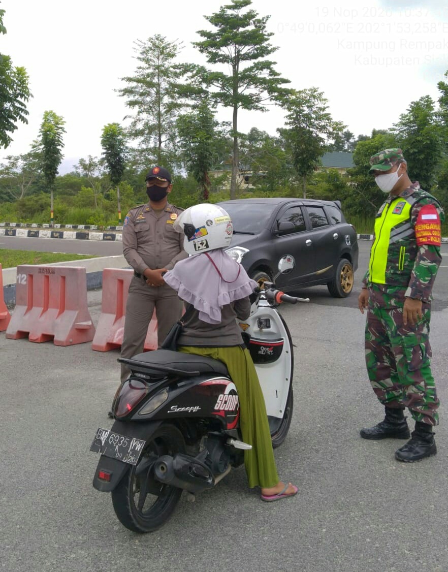 Tempat Isolasi Pasien Covid-19 di Asrama Haji  Siak dijaga Ketat oleh Aparat Gabungan