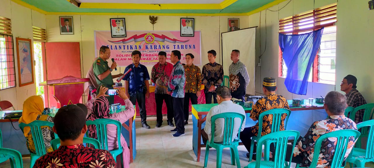 Danramil 07/Reteh Ikuti Pelantikan Ketua Karang Taruna Kecamatan Reteh