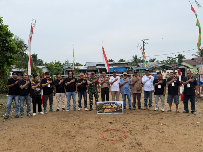 Kapolsek Enok Cup IV 2026 Resmi Dibuka: Sepak Takraw Jadi Jembatan Silaturahmi di Hari Bhayangkara ke-80