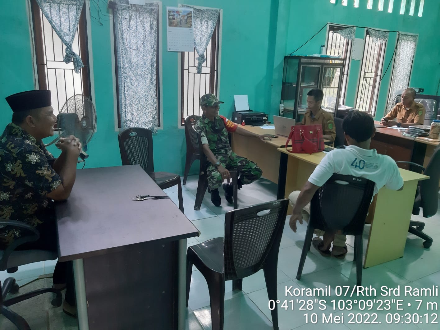 Serda Ramli Aktif Laksanakan Komsos Bersama Kepala Desa dan Masyarakat