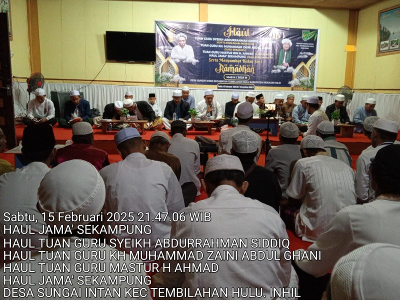 Pemerintah Desa Sungai Intan Gelar Haul Jamak Sekampung, Hormati Tiga Ulama Besar