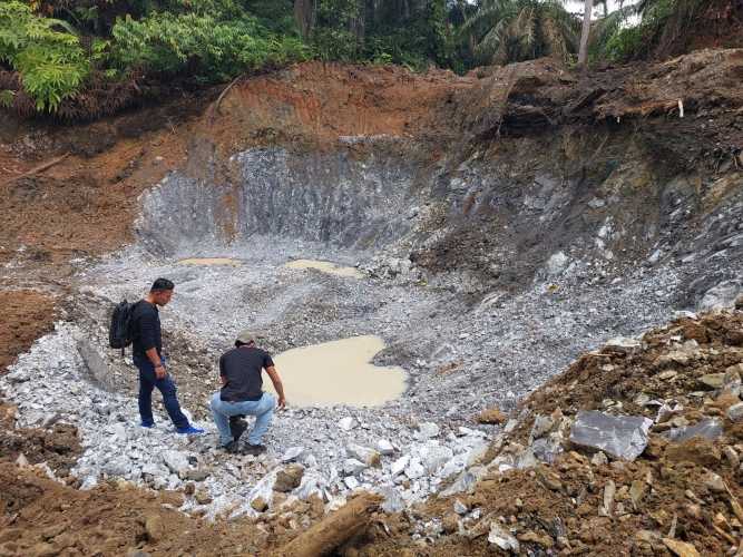 Reskrim Polres Inhil Tangkap Aktivitas Pertambangan Ilegal