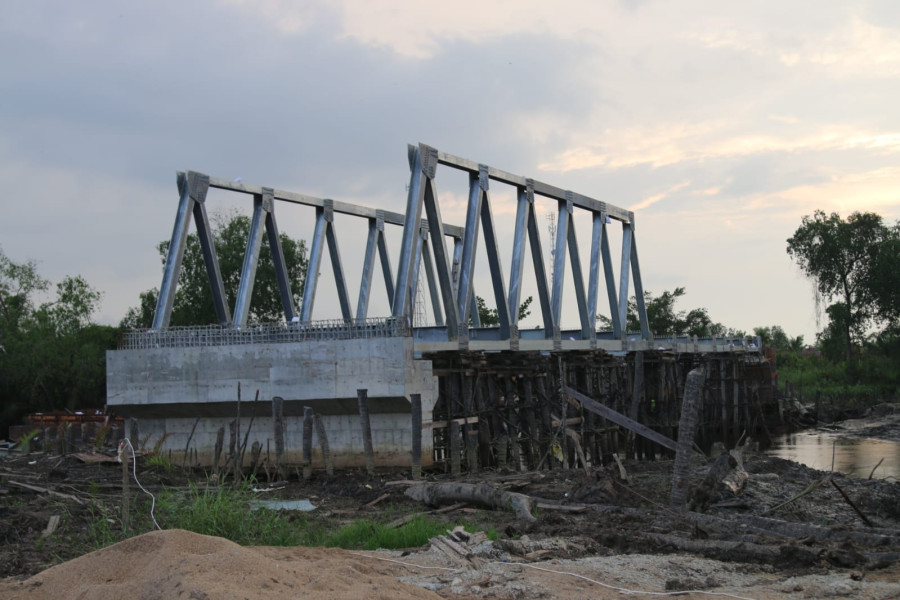Pj Bupati Inhil Harapkan Jembatan Sungai Piring di tahun 2024 Sudah Bisa di Fungsikan