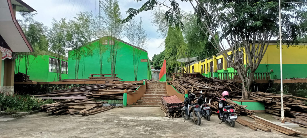 Wou, Untuk Upah Bongkar Atap Sekolah, SMP N 1 Bagan Sinembah Keluarkan Upah 10 Juta