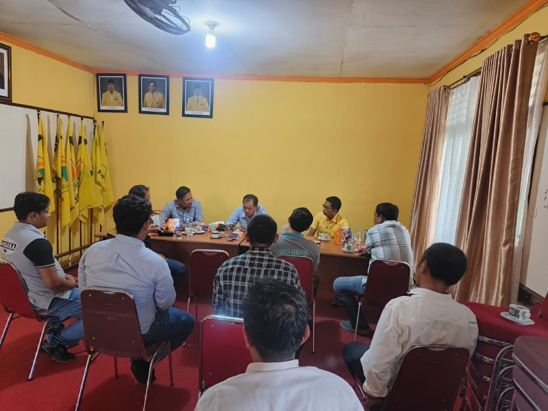 Silahturrahmi dan Cooling Sistem, Polres Kunjungi DPD Golkar Inhil